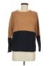Harper Lane Color Block Brown Pullover Sweater Size M - photo 1