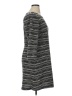 Ann Taylor LOFT Chevron-herringbone Gray Casual Dress Size 14 - photo 4