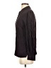 Tory Burch Houndstooth Brown Long Sleeve Silk Top Size 4 - photo 5