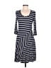 Max Studio Stripes Blue Casual Dress Size M - photo 1