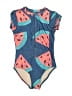 Tea Print Blue Wetsuit Size 7 - photo 1
