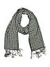 Unbranded Houndstooth Black Scarf One size - photo 1