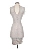 En Focus Studio 100% Nylon Silver Cocktail Dress Size 8 - photo 2