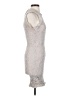 En Focus Studio 100% Nylon Silver Cocktail Dress Size 8 - photo 4
