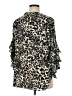 Vince Camuto 100% Polyester Animal Print Black 3/4 Sleeve Blouse Size 1X - photo 1
