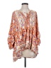 Assorted Brands 100% Rayon Orange 3/4 Sleeve Blouse Size S - photo 1