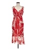 BCBGMAXAZRIA 100% Silk Tropical Red Cocktail Dress Size 8 - photo 1
