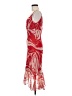 BCBGMAXAZRIA 100% Silk Tropical Red Cocktail Dress Size 8 - photo 5