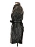 Divided by H&M 100% Polyester Black Trenchcoat Size XS - photo 5