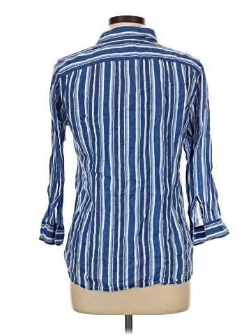 Lauren by Ralph Lauren 3/4 Sleeve Button-Down Shirt (view 2)