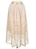 Unbranded 100% Polyester Solid Ivory Casual Skirt Size M - photo 1