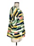 Maeve 100% Viscose Graphic Multi Color Green Short Sleeve Blouse Size M - photo 4