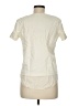 Theory Ivory Short Sleeve Blouse Size M - photo 2