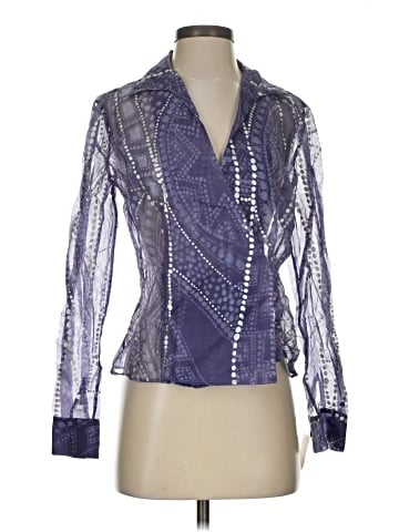 Lafayette 148 New York Long Sleeve Silk Top (view 1)