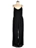Blue Rain 100% Rayon Solid Black Jumpsuit Size XL - photo 1