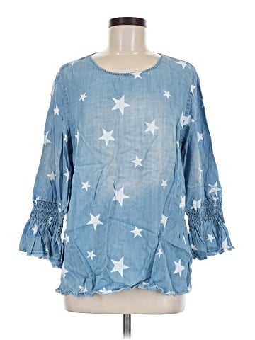 MULTIPLES 3/4 Sleeve Blouse (view 1)