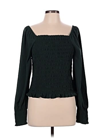Madewell Lucie Bubble-Sleeve Smocked Top (view 1)