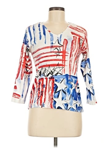 Chico's 3/4 Sleeve T-Shirt (view 1)