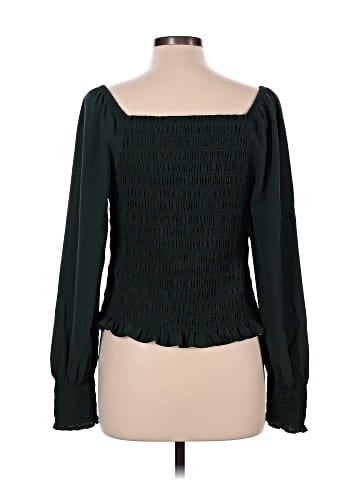 Madewell Lucie Bubble-Sleeve Smocked Top (view 2)
