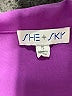 She + Sky 100% Polyester Purple Casual Dress Size S - photo 7