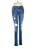 7 For All Mankind Hearts Blue Jeans Size 28 waist - photo 1