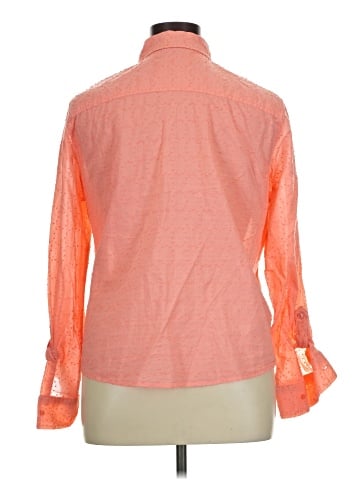 Basic Editions Long Sleeve Button-Down Shirt (view 2)