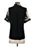 Sara Michelle Tropical Ivory Short Sleeve Blouse Size S - photo 2