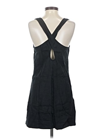 Madewell Cross-Back A-Line Mini Dress in 100% Linen (view 2)
