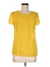 Maeve 100% Polyester Yellow Short Sleeve Blouse Size 6 - photo 1