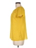 Maeve 100% Polyester Yellow Short Sleeve Blouse Size 6 - photo 5