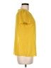 Maeve 100% Polyester Yellow Short Sleeve Blouse Size 6 - photo 4
