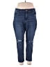 Maurices Solid Blue Jeans Size 18W - photo 1