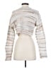 Dna Couture Metallic Silver Pullover Sweater Size S - photo 2