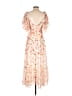 BB Dakota 100% Polyester Floral Pink Casual Dress Size S - photo 2