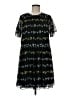 Ann Taylor Print Black Cocktail Dress Size M - photo 1