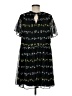 Ann Taylor Print Black Cocktail Dress Size M - photo 2