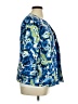 DressBarn Print Blue Blazer Size 14 - photo 4
