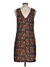 Everly Paisley Brown Casual Dress Size L - photo 2
