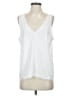 Halogen 100% Polyester White Sleeveless Blouse Size L - photo 1