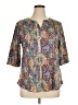Assorted Brands Paisley Gold 3/4 Sleeve Blouse Size XL - photo 1