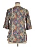 Assorted Brands Paisley Gold 3/4 Sleeve Blouse Size XL - photo 2