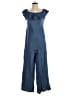 Xhilaration 100% Lyocell Solid Blue Jumpsuit Size M - photo 1