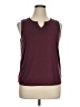 Green Envelope Burgundy Sleeveless Top Size XL - photo 1