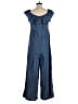 Xhilaration 100% Lyocell Solid Blue Jumpsuit Size M - photo 2