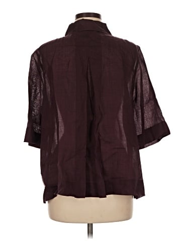 Zara 3/4 Sleeve Button-Down Shirt (view 2)