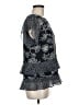 CAbi 100% Polyester Print Black Short Sleeve Blouse Size M - photo 4
