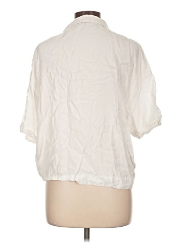 Zara TRF 3/4 Sleeve Button-Down Shirt (view 2)