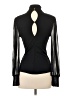 Express 100% Polyester Black Long Sleeve Blouse Size S - photo 2