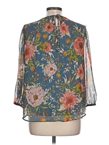LC Lauren Conrad 3/4 Sleeve Blouse (view 2)
