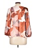 DR2 100% Polyester Brown 3/4 Sleeve Blouse Size L - photo 2